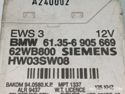 Steuergerät Wegfahrsperre BMW E38 E39 E46 61356905669 61.35-6 905 669 HW03SW08