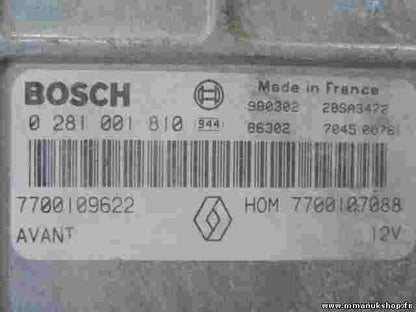 Motorsteuergerät Megane Scenic 7700109622 7700107088 HOM7700107088 0281001810