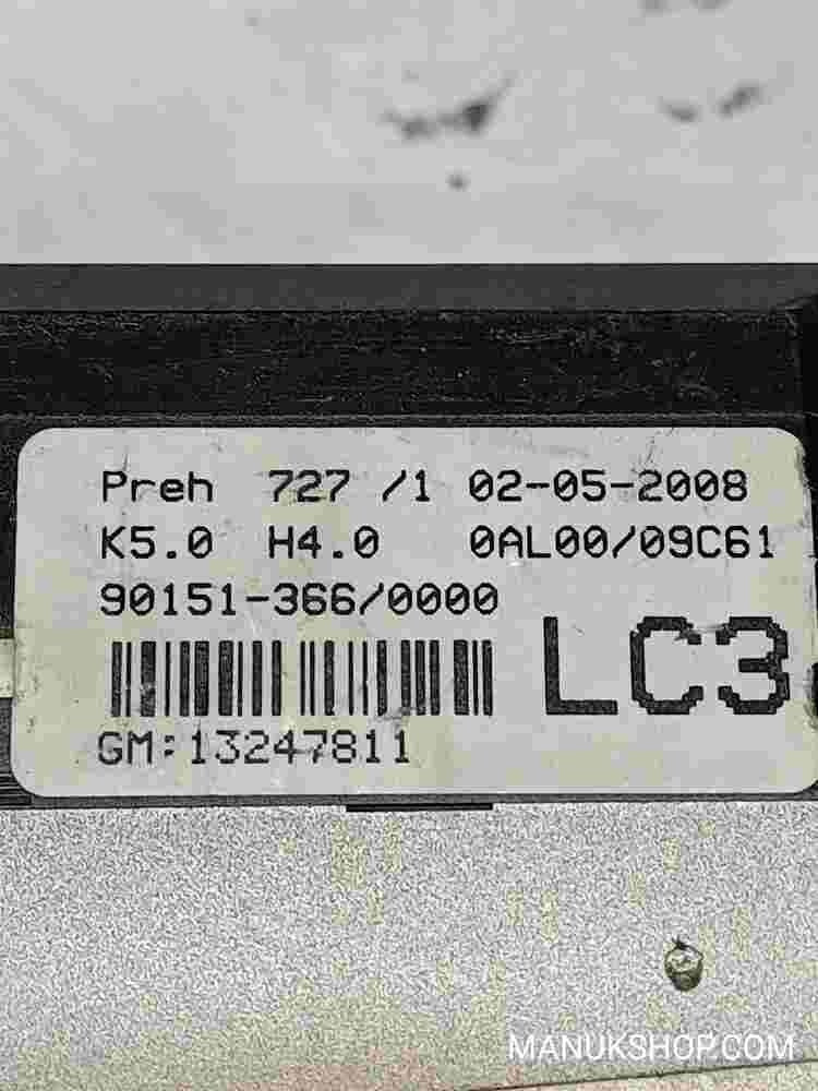 Klimabedienteil Opel Astra H Zafira 13247811 H4.0 K5.0 LC3  0AL0009C61 901513660