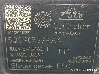 ABS Hydraulikblock VW 5Q0614517T 10022003734 5Q0907379AA 10091543463 10062236391