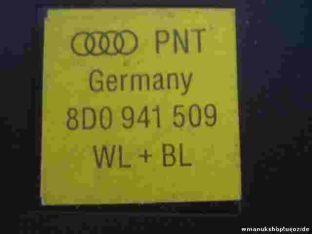 Warnblinkschalter Audi A4 B5 WL BL  8D0 941 509 8D0941509 8DO941509