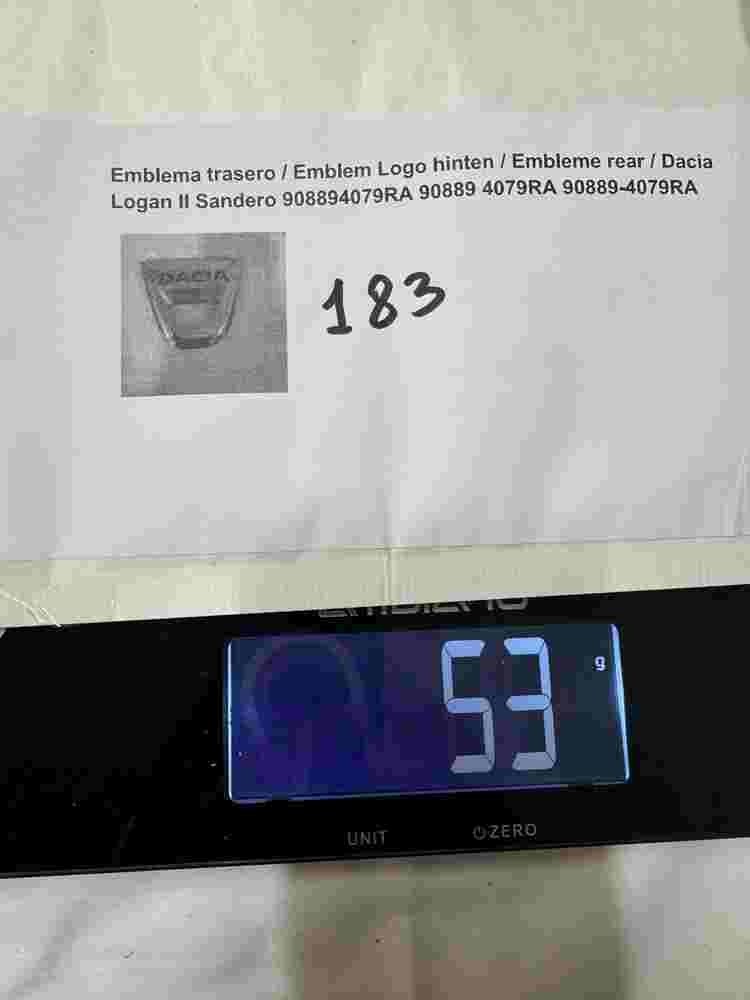 Emblem Logo hinten Dacia Logan II Sandero 908894079RA 90889 4079RA 90889-4079RA