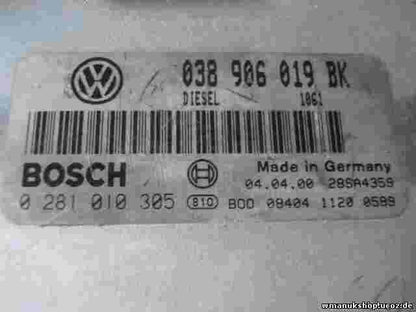 Motorsteuergerät VW Volkswagen Passat 3B 038906019BK BOSCH 0281010305
