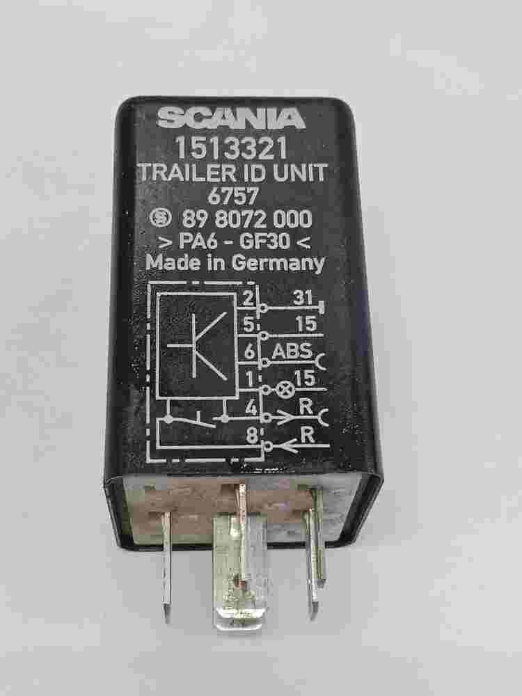 Relais Scania 1513321 898072000 89 8072 000 PA6-GF30 Trailer Id Unit 6757