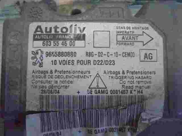 Airbagsensor Airbagsteuergerät  Peugeot 407 (AG) 9655880880 603554600