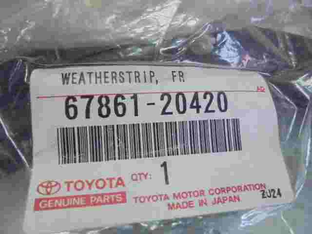 Weatherstrip Front Door RH  Toyota Celica 6786120420 67861-20420