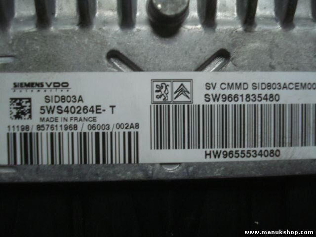 Motorsteuergerät Citroen Peugeot 407 5WS40264ET SID803ACEM00 SW9661835480