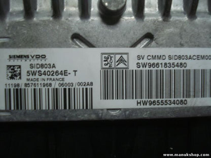 Motorsteuergerät Citroen Peugeot 407 5WS40264ET SID803ACEM00 SW9661835480