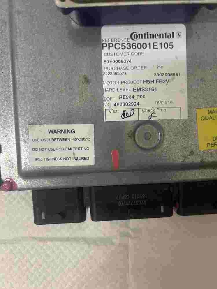 Motorsteuergerät Nissan A2C37779700 EMS3161 PPC536001E105 490002924 E0E0005074