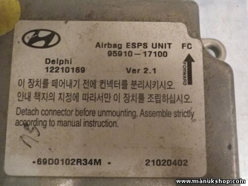 Airbagsensor Airbagsteuergerät/ Hyundai Matrix Ver 2.1 9591017100 95910-17100