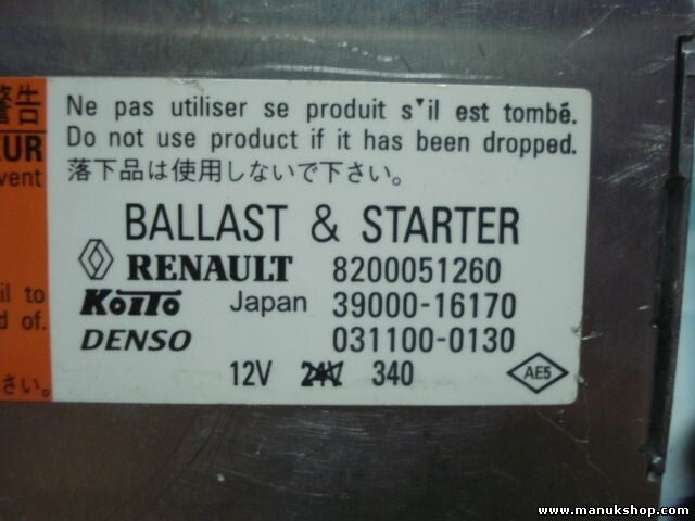 Xenon Steuergerät Renault Vel Satis Koito 8200051260 3900016170 0311000130