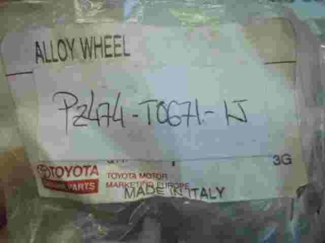 Felgendeckel Toyota PZ474-T0671-1J PZ474T06711J