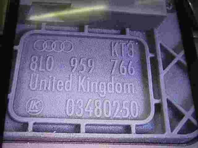 Sitzverstellung Audi A6 S6 C5 4B KT3 8L0959766 8L09597661RS 03480257 LK 03480250