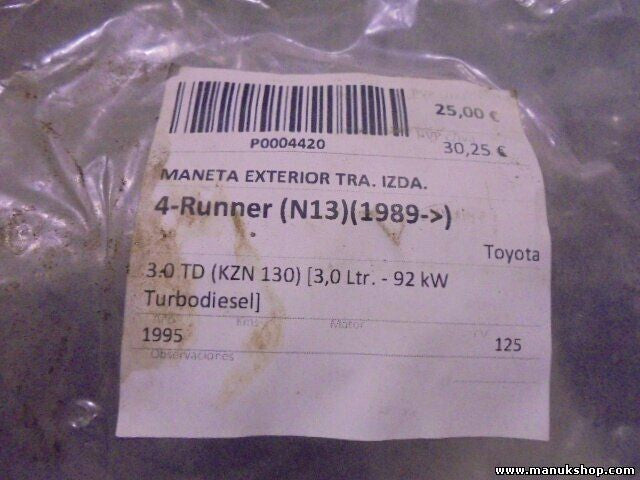 Türgriff Aussentürgriff außen hinten links 4Runner N13 1989-1995 RL PC AISIN