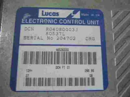 Motorsteuergerät Fiat Marea 80537L 46536333 046536333 LUCAS R04080003J