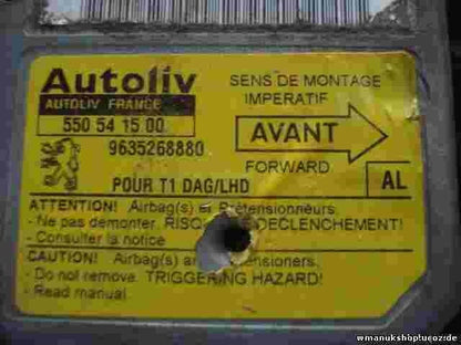 Airbagsensor Airbagsteuergerät Peugeot 206 T1 (AL) 9635268880 550541500