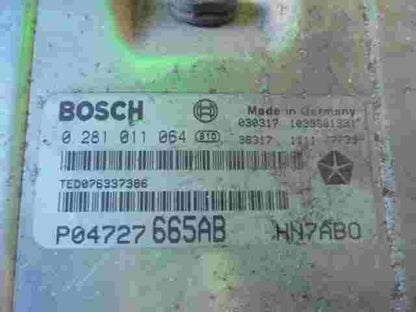 Motorsteuergerät Chrysler Voyager 2.5 CRD P04727665AB HN7AB0 BOSCH 0281011064
