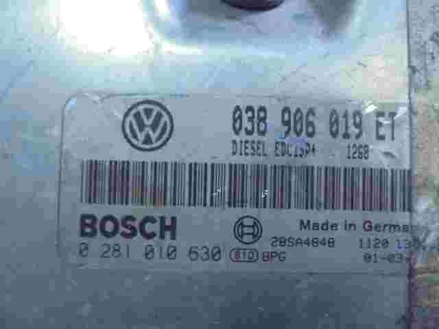 Motorsteuergerät Sharan Seat Ford 038906019ET DIESEL BOSCH 0281010630 28SA4848