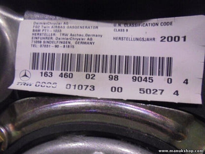 Fahrer Lenkrad Mercedes Benz W163 ML 270 CDI 1634600298 BAMPT11033