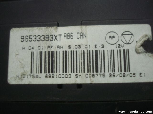 Klimabedienteil Citroen C2 C3 VALEO 96533393XT