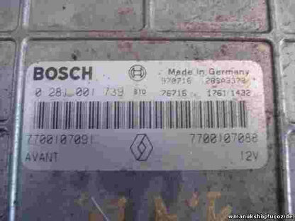 Motorsteuergerät Renault 7700107088 7700107091 BOSCH 0 281 001 739 0281001739