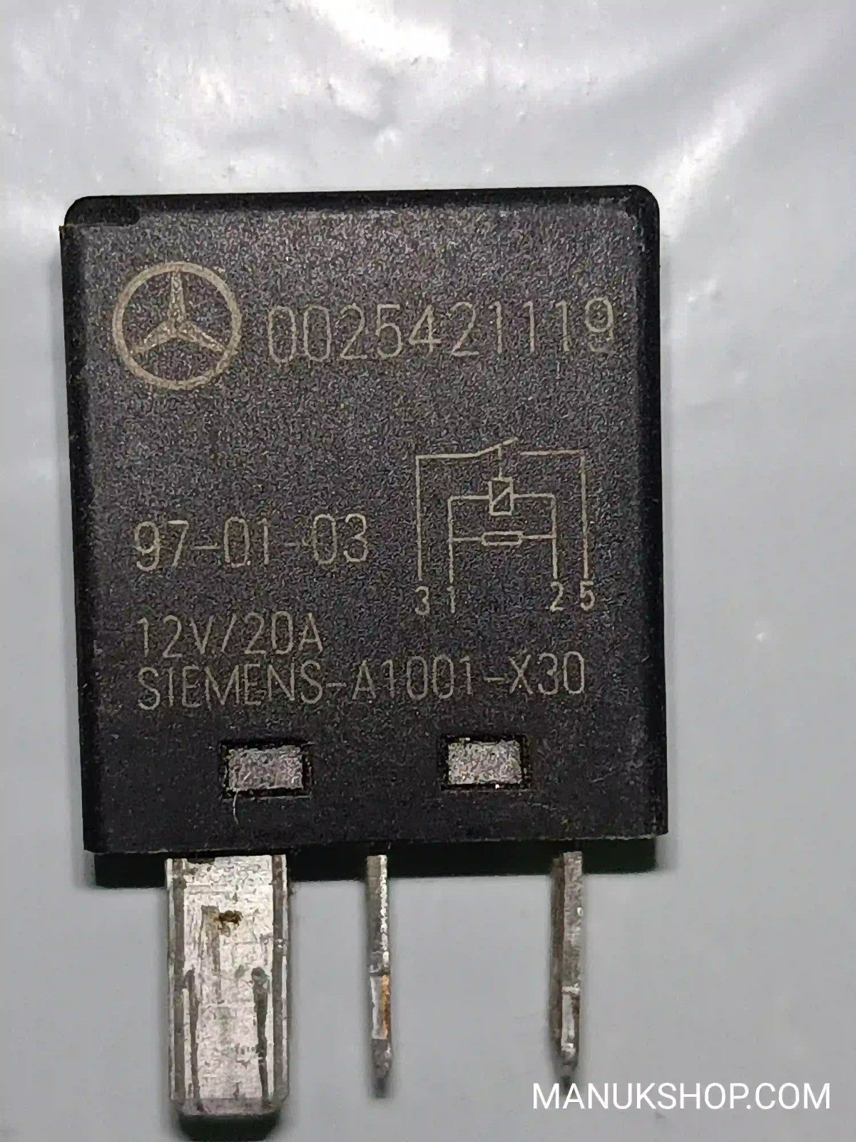 Steuerrelais  Mercedes-Benz W210 W168 0025421119 002 542 11 19 Siemens A1001X30