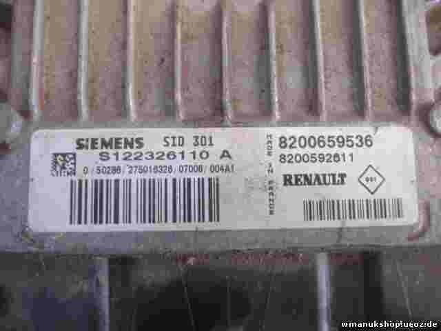 Motorsteuergerät Renault Megane 1.5 8200659536 8200592611 SIEMENS S122326110A