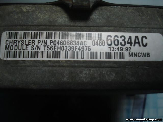 Motorsteuergerät Chrysler Stratus 1998 04606 634AC 04606634AC P04606634AC