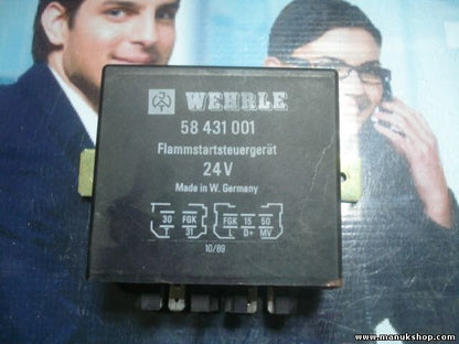 Flammstartsteuergerat Iveco Daf Man WEHRLE 58 431 001 58431001