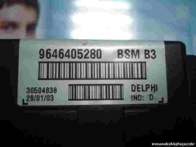 Sicherungskasten  Citroen Xsara 1.6 16V 2002 BSM B3 9646405280 DELPHI 23170936