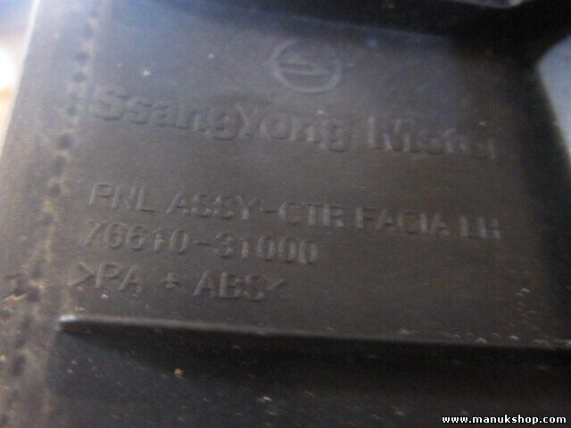 Mittelkonsole Ssangyong Actyon -- 2.0 XDI 1998 ccm, 104 KW, 141 PS 7661031000