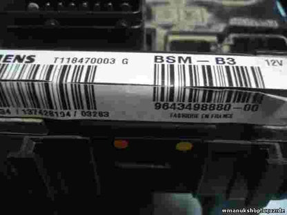 BSM Sicherungskasten Citroen C2 C3 C5 Xsara  Peugeot 206 307 9643498880-00