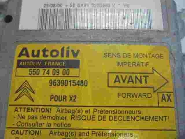 Airbagsensor Airbagsteuergerät Citroën Xantia X2 9639015480 (AX) 550740900
