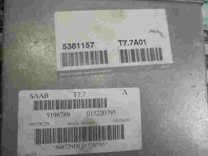Motorsteuergerät Saab 9-5 T7.7 T7.7A01 9198789 5381157 09378729 868729DL01520795
