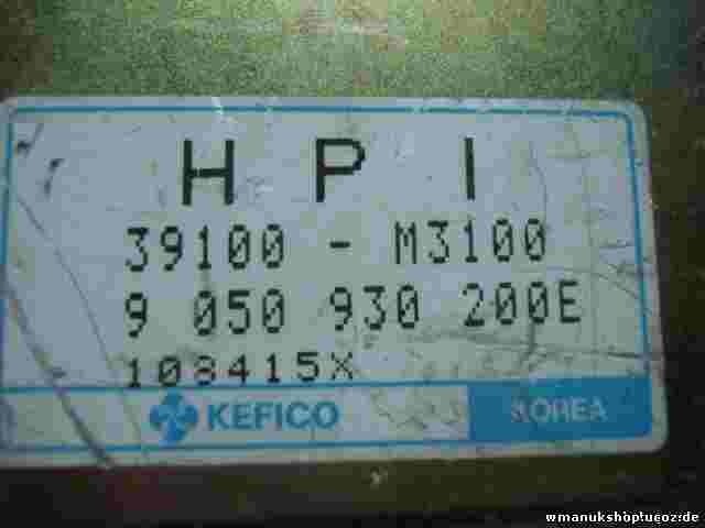 Motorsteuergerät Kia Joice 2.0 KEFICO HPI 39100-M3100 39100M3100 9050930200E