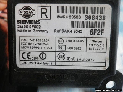 Schlüssel Lesespule Nissan Almera III N16 28590 9F902 285909F902 5WK48042