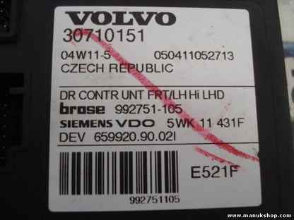 Fensterheber steuergerät Volvo S40 II 30710151 04W11-5 050411052713 5WK11431F
