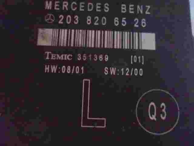 Türsteuergerät Mercedes C-Class W203 2038206526 Q3 TEMIC 351369 HW 08/01 SW12/00