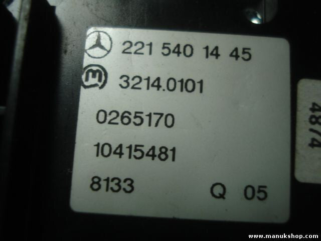 Schaltfläche Parkplätze Bremsen Mercedes S600 W221 216 2215401445 3214.0101