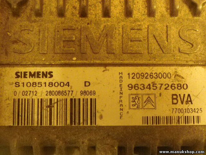 Motorsteuergerät Citroen Xantia 9634572680 7700103425 BVA 1209263000 S108518004D