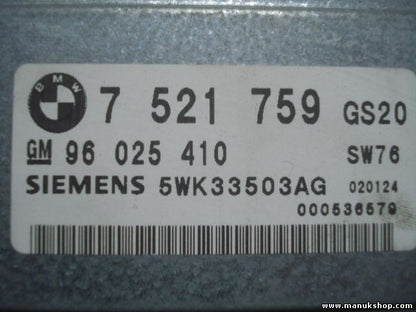 Getriebesteuerung BMW X5 7521759 7521824 GM 96025410 5WK33503AG 000536579