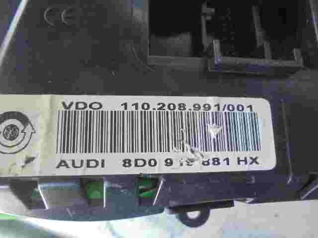 Kombiinstrument Tacho Audi A4 B5 8D0919881HX 8DO919881HX VDO 110208991001