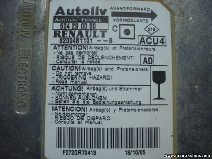Airbagsensor Airbagsteuergerät Renault Megane (AD) 8200481131B 8200481131
