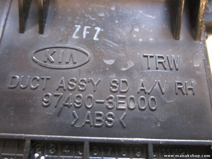 Lüftungsdüse Kia Sorento JC 2.5 Crdi 103Kw 974903E000 97490-3E000 97490 3E000 RH