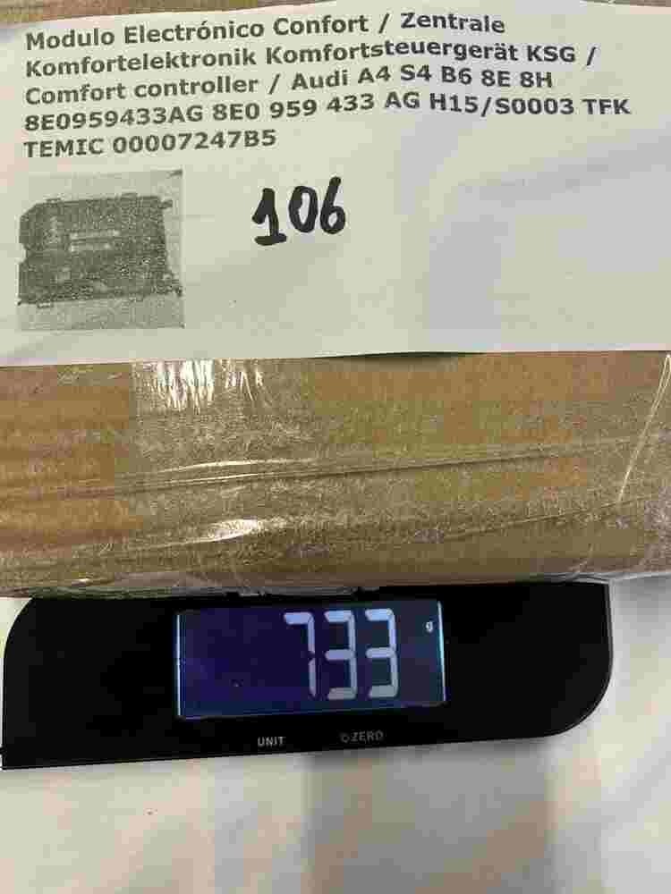 Zentrale Komfortelektronik Komfortsteuergerät Audi A4 S4 B6 8E 8H 8E0959433AG