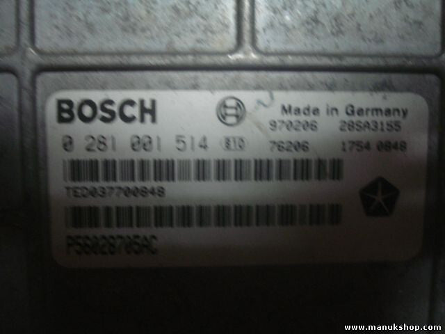 Motorsteuergerät Jeep Cherokee XJ 2,5l 28SA3155 P56028705AC BOSCH 0281001514
