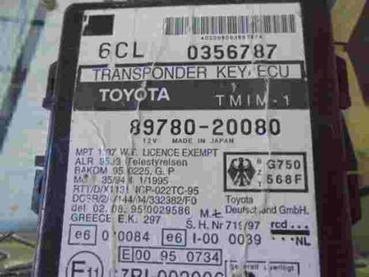 Steuergerät Wegfahrsperre Alarmmodul Toyota Celica 8978020080 BAKOM