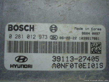 Motorsteuergerät Hyundai Sonata 3911327405 0281012973 70NF0T0EI01S 1039S14616