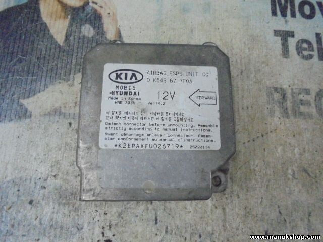 Airbagsensor Airbagsteuergerät Hyundai Kia 0K54B677F0A 0 K54B 67 7F0A VER.4.2