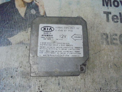 Airbagsensor Airbagsteuergerät Hyundai Kia 0K54B677F0A 0 K54B 67 7F0A VER.4.2